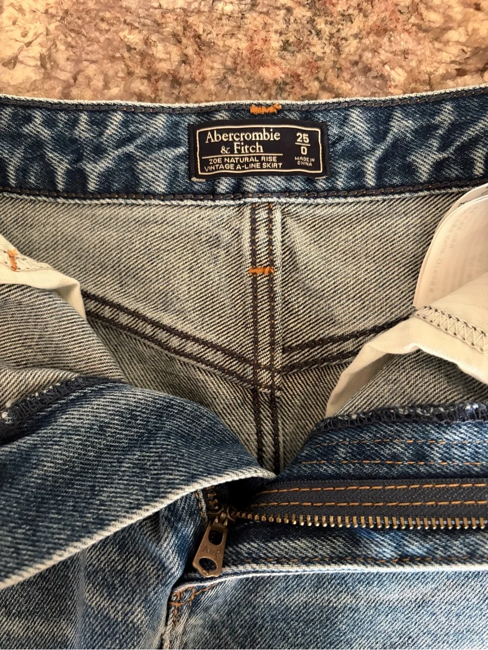 Abercrombie & Fitch Zoe Denim Micro Jean Skirt